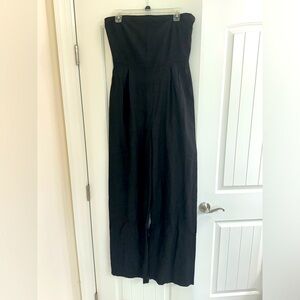Size 6 Tall Black strapless Jumpsuit